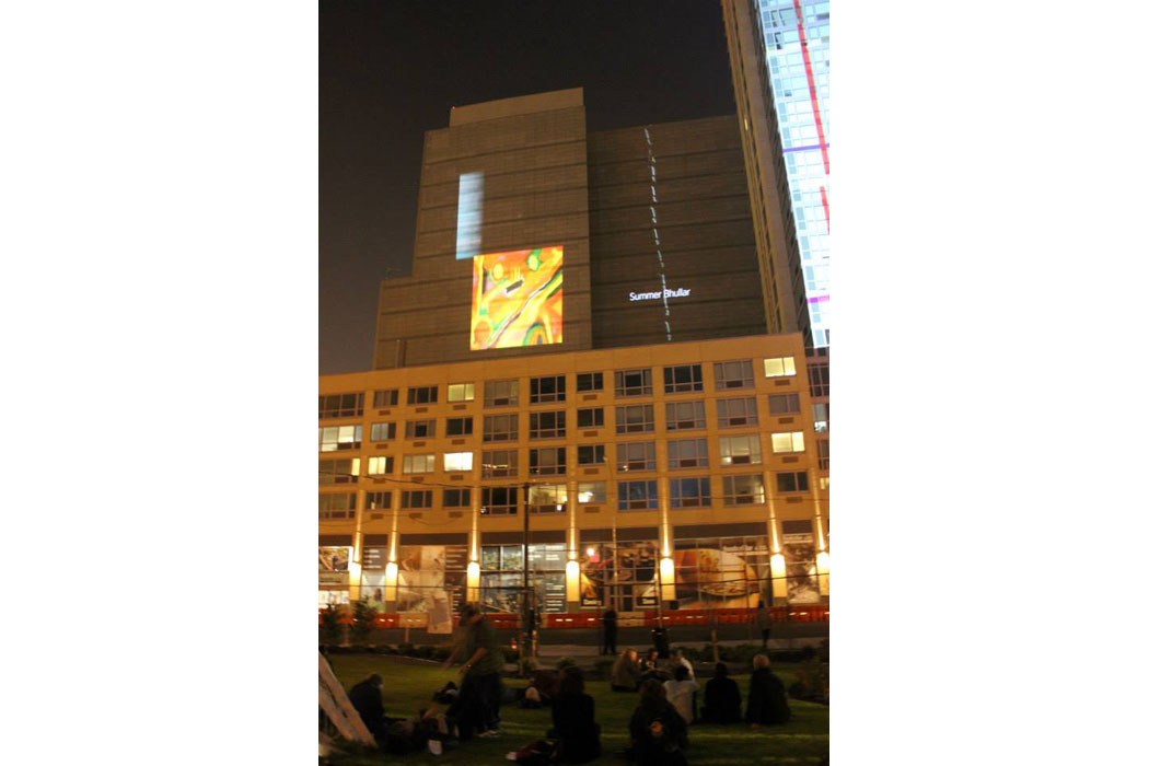 Story of the Creative - Summer's Painting Creative Rising Building projection 2013