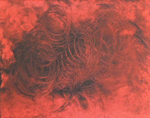 The Divine Fire – 12.5 x 15 inches –2015 - monotype